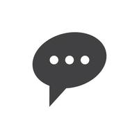 Speech bubble icon vector