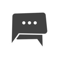 Speech bubble icon vector