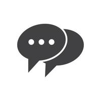 Speech bubble icon vector