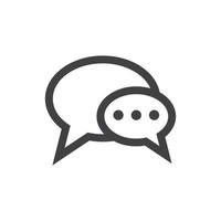 Speech bubble icon vector