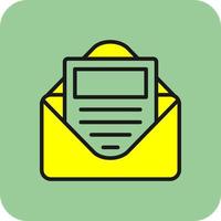 E Newsletter Vector Icon Design
