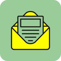 E Newsletter Vector Icon Design