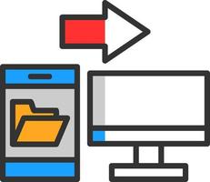 Data Transfer Vector Icon Design