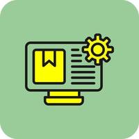 Content Management System Vector Icon Design