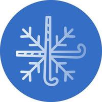 diseño de icono de vector de copo de nieve