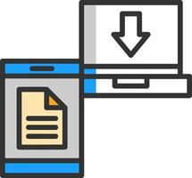 File Transfer Vector Icon Design