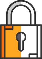 Locked Vector Icon Design