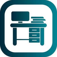 Work Table Vector Icon Design