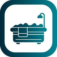 Bathtub Vector Icon Design