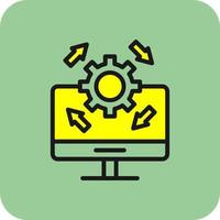 Upgrade Desktop Vector Icon Design