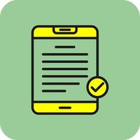 Digital Contract Vector Icon Design