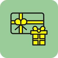 diseño de icono de vector de tarjeta de regalo