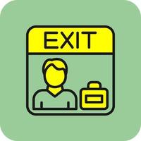 Exit Interview Vector Icon Design