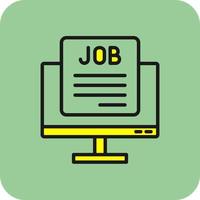 Job Vacancy Vector Icon Design