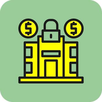 diseño de icono de vector de activo fijo