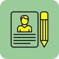 Job Application Vector Icon Design