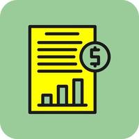 Cash Flow Statement Vector Icon Design