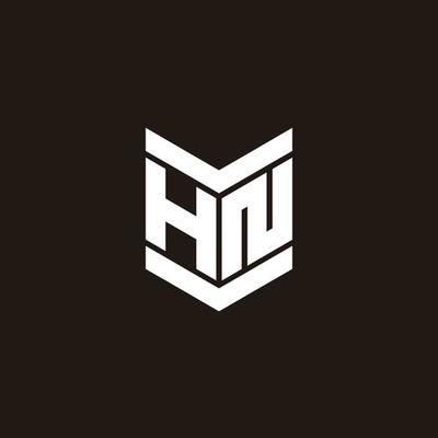 Logo alphabet monogram with emblem style