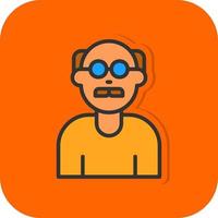 Old Man Vector Icon Design