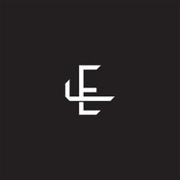 el inicial letra superposición entrelazar logo monograma línea Arte estilo vector