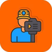 Camera Operator Vector Icon Design