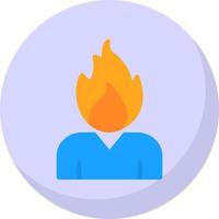 Burning Vector Icon Design