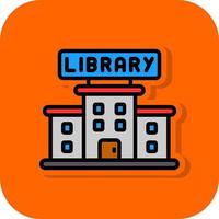 diseño de icono de vector de biblioteca