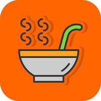 Hot Soup Vector Icon Design