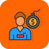 Debt Vector Icon Design