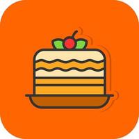 Cake Vector Icon Design