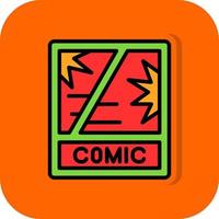 Comic Book Vector Icon Design