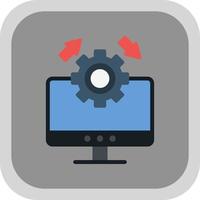 Upgrade Desktop Vector Icon Design