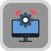 Upgrade Desktop Vector Icon Design