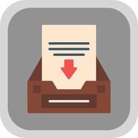 Project Inbox Vector Icon Design