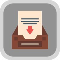 Project Inbox Vector Icon Design