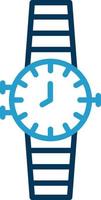 diseño de icono de vector de reloj de pulsera