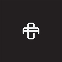 CA Initial letter overlapping interlock logo monogram line art style vector
