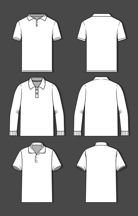 Template Polo Shirt Corel Vector Art, Icons, and Graphics for Free Download