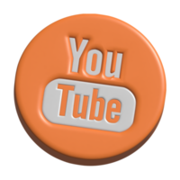 3d lcon logotyp av Youtube png