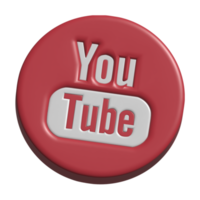 3d lcon logo de Youtube png