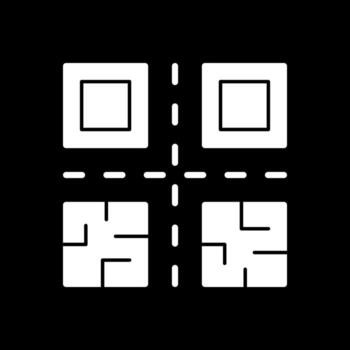 diseño de icono de vector de código qr