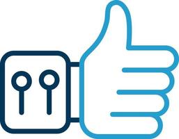 Thumbs Up Vector Icon Design