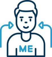 Myself Vector Icon Design