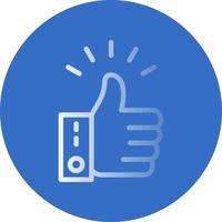 Thumbs Up Vector Icon Design