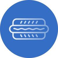 Hot Dog Vector Icon Design