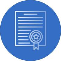 diseño de icono de vector de certificado