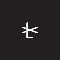 lx inicial letra superposición entrelazar logo monograma línea Arte estilo vector