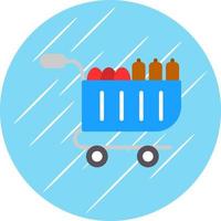 Food Cart Vector Icon Design