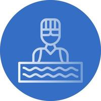 Swimmer Vector Icon Design