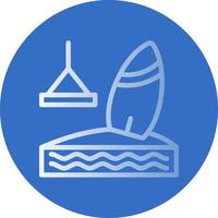 diseño de icono de vector de wakeboard